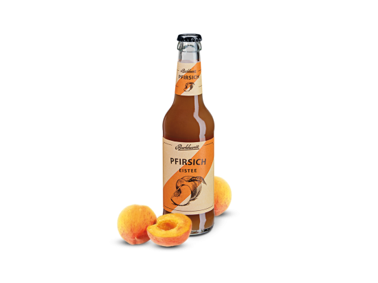 Burkhardt Eistee Pfirsich 0,33l Glasflasche Mehrweg